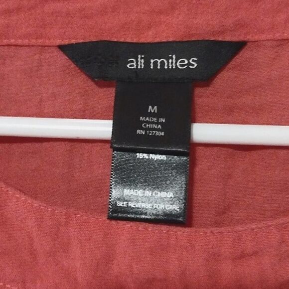 Ali Miles Women's Size Medium Bubblegum Pink Tunic Top, See Description Please - Picture 5 of 6